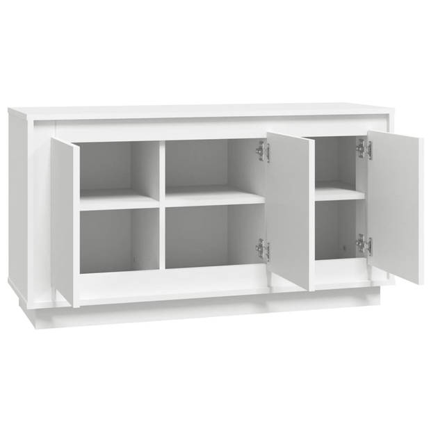 The Living Store Dressoir - Kast - 102x35x55 cm - wit hout