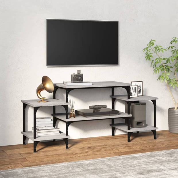 The Living Store Tv-meubel - 117 x 35 x 52 cm - grijs sonoma eiken