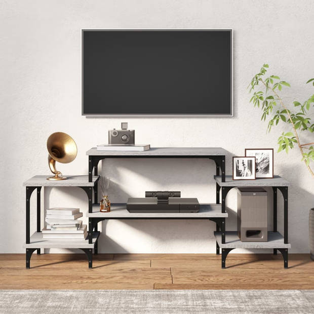 The Living Store Tv-meubel - 117 x 35 x 52 cm - grijs sonoma eiken