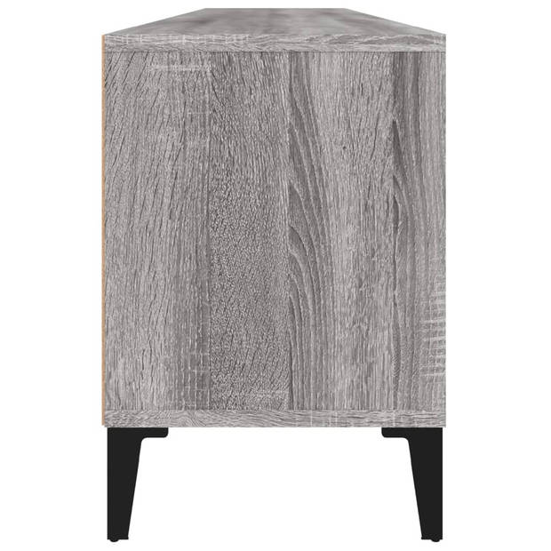 vidaXL Tv-meubel 150x30x44,5 cm bewerkt hout grijs sonoma eikenkleurig