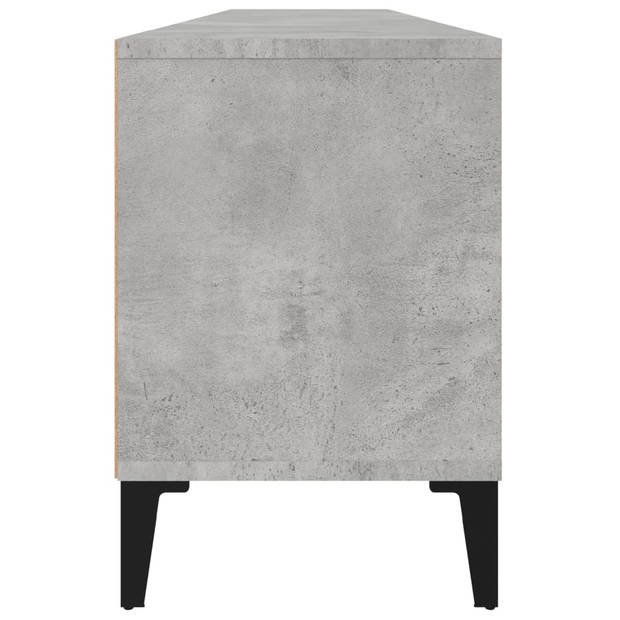 The Living Store TV-kast - betongrijs - 150 x 30 x 44.5 cm - opbergruimte + weergavefunctie