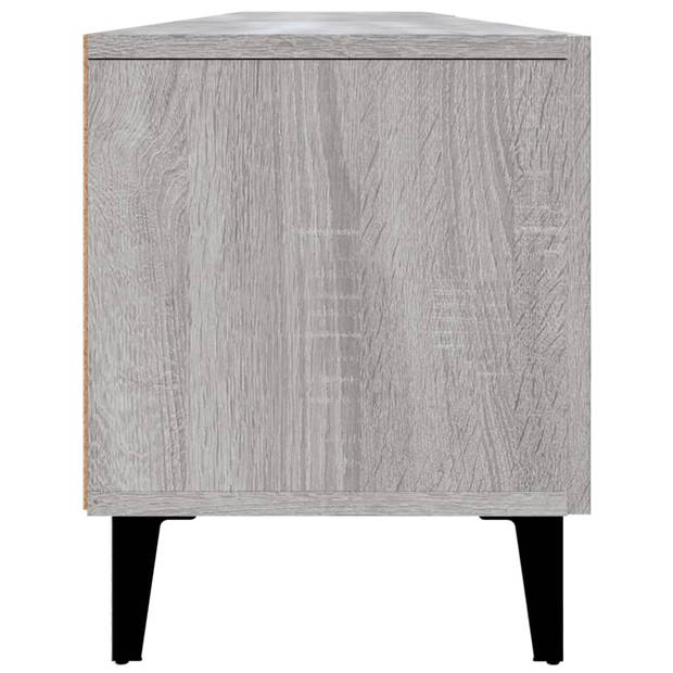 vidaXL Tv-meubel 180x31,5x40 cm bewerkt hout grijs sonoma eikenkleurig