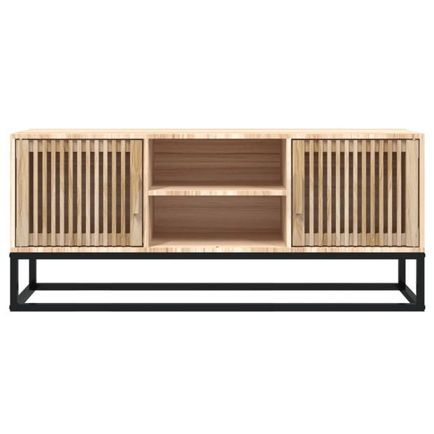 vidaXL Tv-meubel 105x30x45 cm bewerkt hout en ijzer