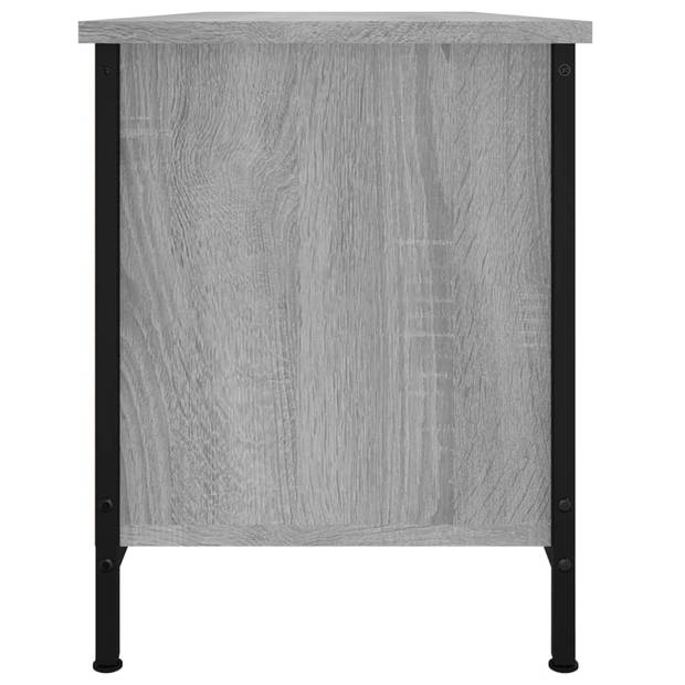 vidaXL Tv-meubel 102x35x45 cm bewerkt hout grijs sonoma eikenkleurig