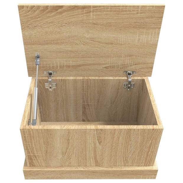 The Living Store Opbergbox - gereedschapskist - Afmetingen- 50 x 30 x 28 cm - Materiaal- bewerkt hout