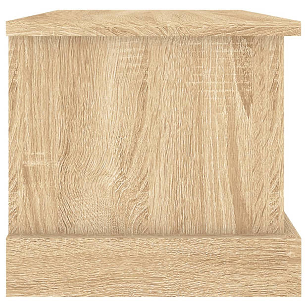 vidaXL Opbergbox 50x30x28 cm bewerkt hout sonoma eikenkleurig