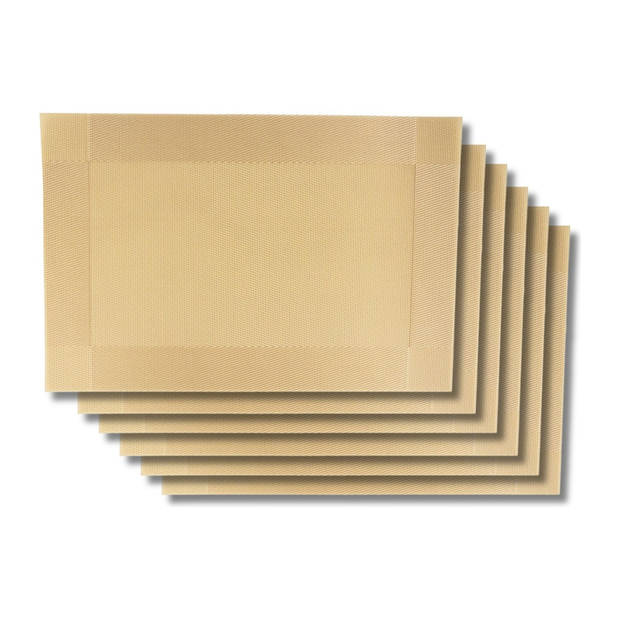 Jay Hill Placemats - Extra Gold - 45 x 31 cm - 6 Stuks