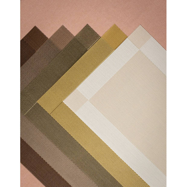 Jay Hill Placemats - Extra Gold - 45 x 31 cm - 6 Stuks