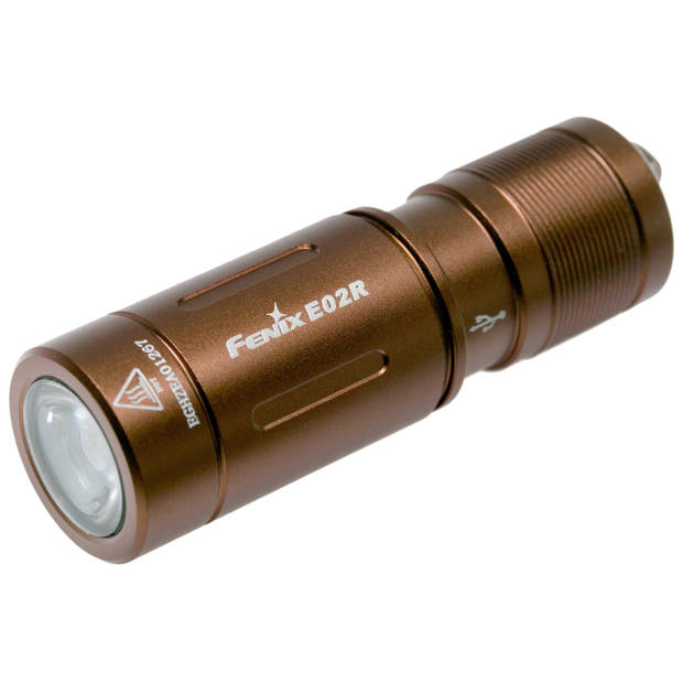Fenix E02R Sleutelhangerzaklamp Bruin