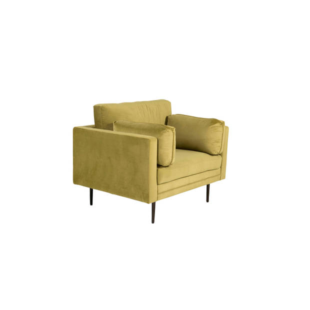 Boom II fauteuil velours groen.