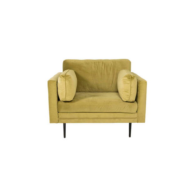 Boom II fauteuil velours groen.