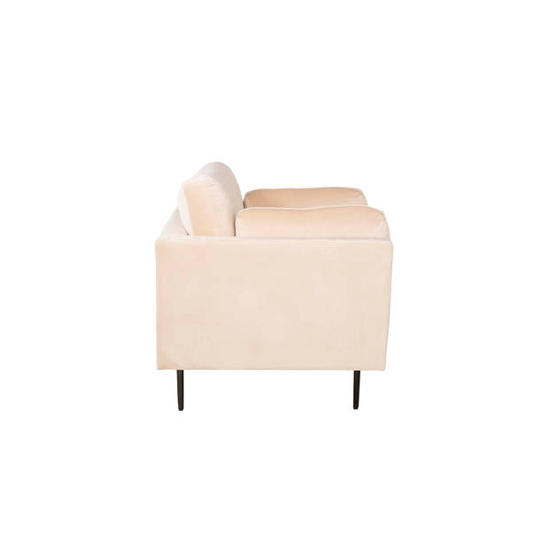 Boom II fauteuil velours lichtbeige.