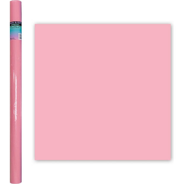 Cadeaupapier - Inpakpapier - Kaftpapier - Pastel - Roze - Blauw - Mint - Groen - 2mx70cm - Set - 3 Rollen