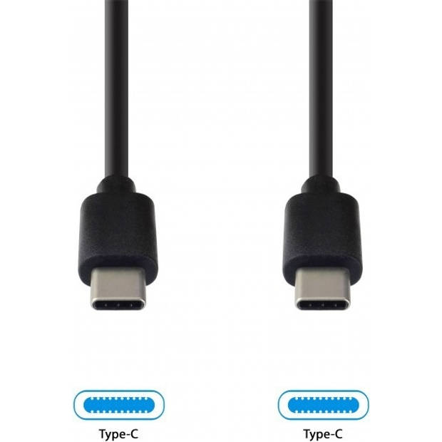 Grab 'n Go USB-C naar USB-C kabel - zwart - 2 meter