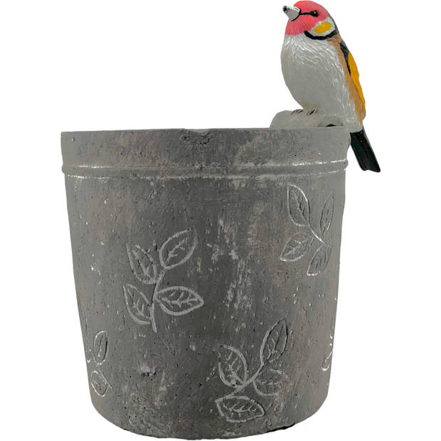 Pothanger Vogel Putter Inclusief Bloempot 13 x 12 cm