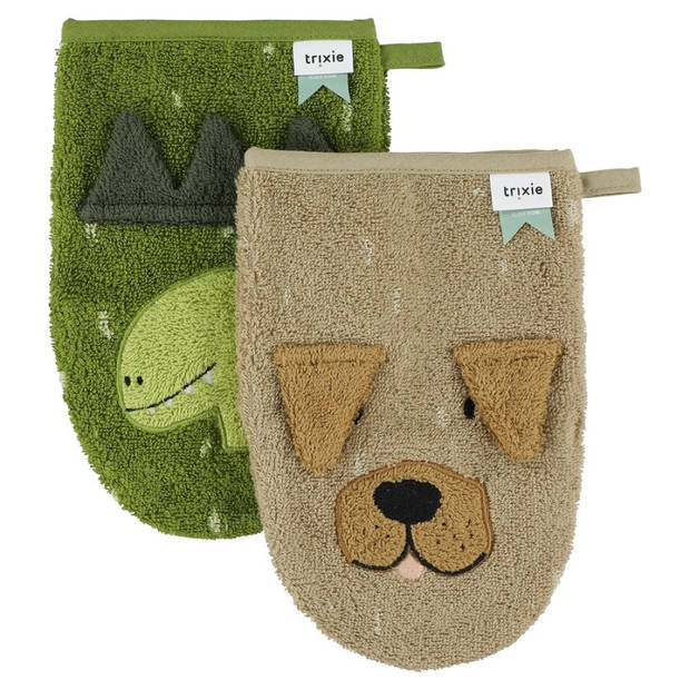 Trixie WASHCLOTHS 2-PACK MR. DINO - MR. DOG