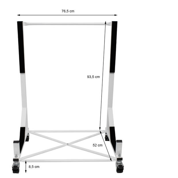 Hardtopstandaard wit inclusief deksel XXL