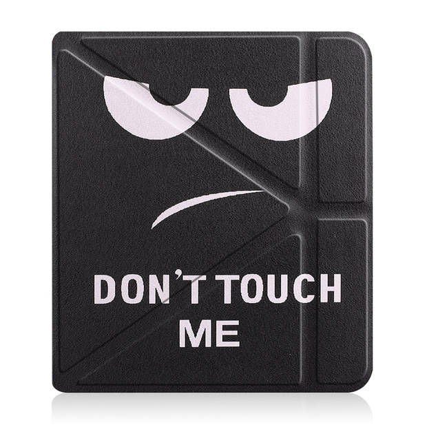 Basey Hoesje Geschikt voor Kobo Libra 2 Hoesje Bookcase Cover Hoes - Kobo Libra 2 Case Cover Hoes - Don't Touch Me