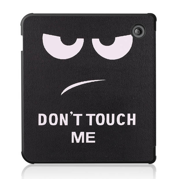 Basey Hoesje Geschikt voor Kobo Libra 2 Hoesje Bookcase Cover Hoes - Kobo Libra 2 Case Cover Hoes - Don't Touch Me