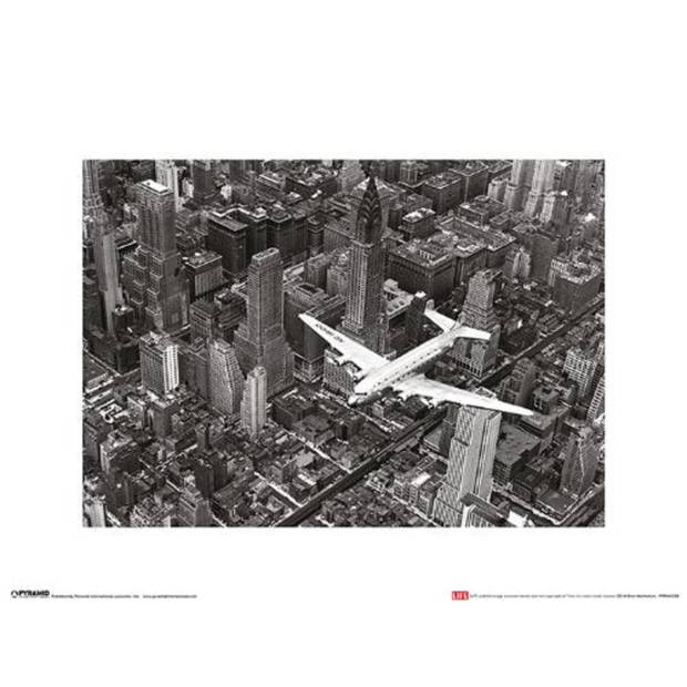 Kunstdruk Time Life Dc-4 Over Manhattan 30x40cm