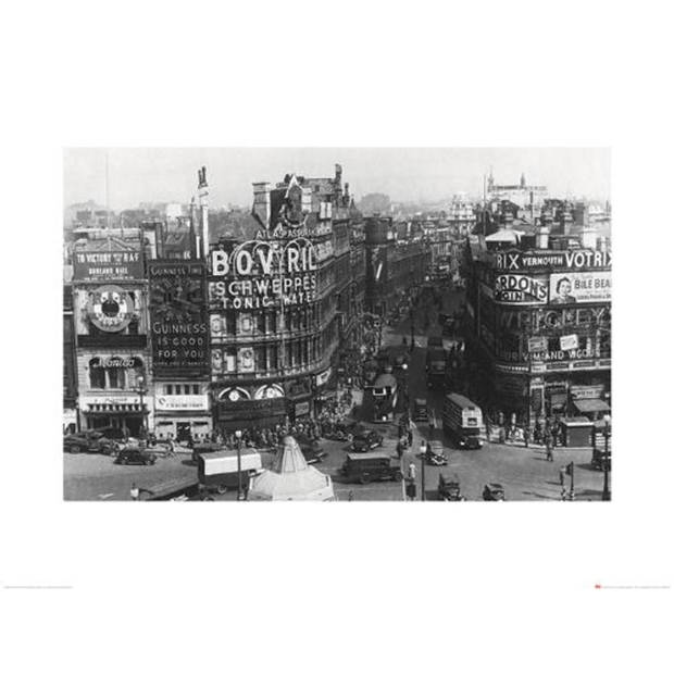 Kunstdruk Time Life Piccadilly Circus London 1942 60x80cm