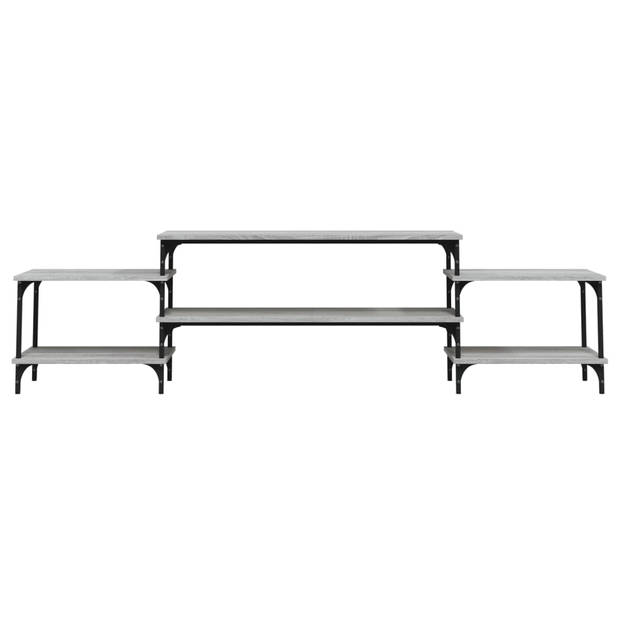 The Living Store TV-meubel - Trendy en praktisch - Meubels - 197 x 35 x 52 cm - Grijs Sonoma Eiken