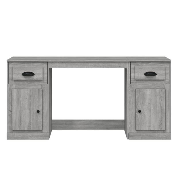 The Living Store Bureau - Kast - Grijs Sonoma Eiken - 154.5 x 50 x 75 cm