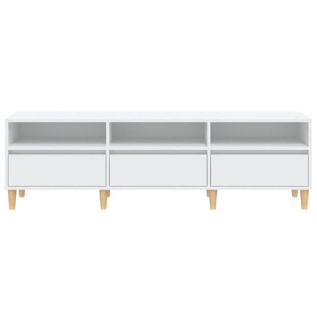 The Living Store tv-kast Classic - tv-meubel - 150 x 30 x 44.5 cm - wit