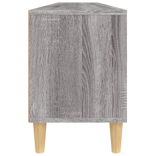 vidaXL Tv-meubel 150x30x44,5 cm bewerkt hout grijs sonoma eikenkleurig