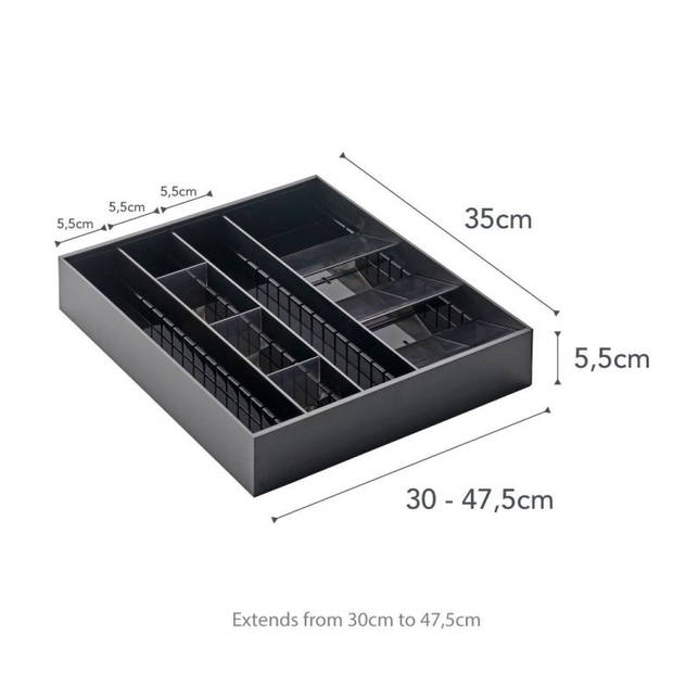 Yamazaki Bestekbak Uitschuifbaar - Diagonaal - Tower - Zwart