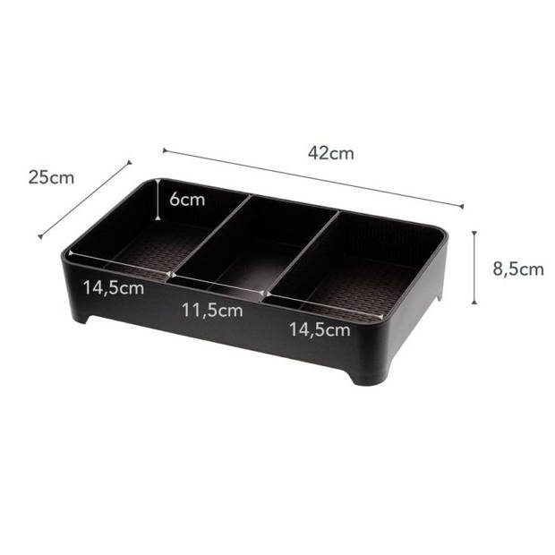 Yamazaki Cooking Tray Square - Tower - black