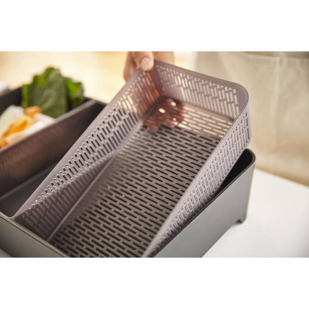 Yamazaki Cooking Tray Square - Tower - black