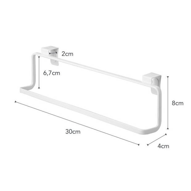 Yamazaki Handdoekhouder Tower Wit 30 cm