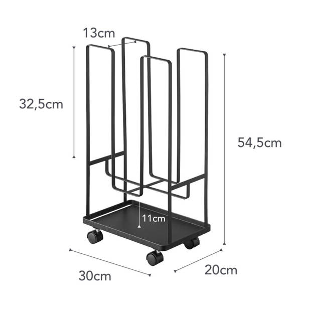 Yamazaki Karton Organizer - Tower - Zwart