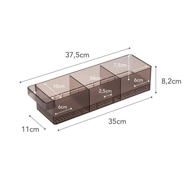 Yamazaki Koelkast Organizer - Tower - Zwart