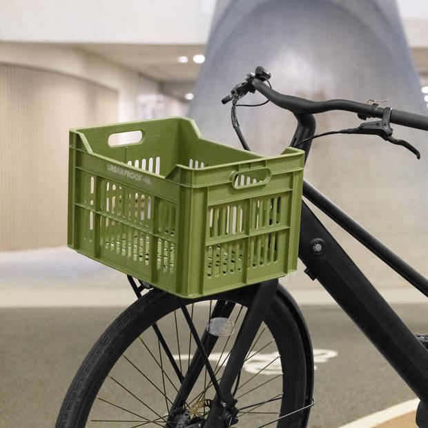 Urban Proof Fietskrat 30 liter Gerecycled Kunststof Olive Green