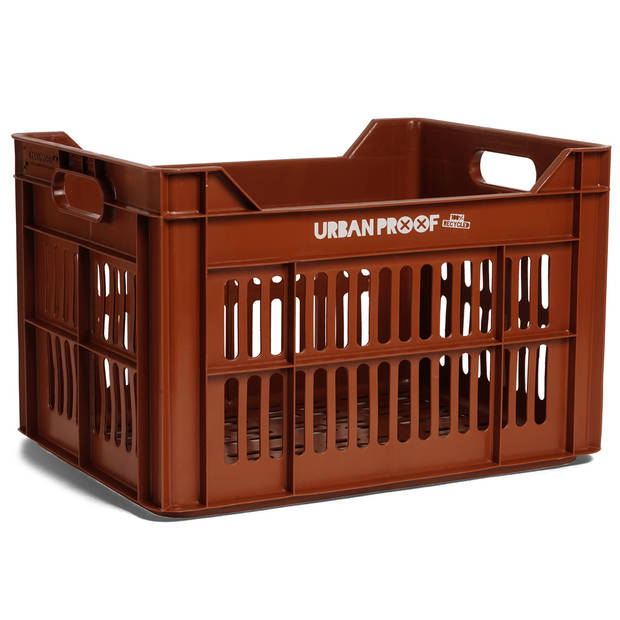 Urban Proof Fietskrat 30 liter Gerecycled Kunststof Toffee Brown