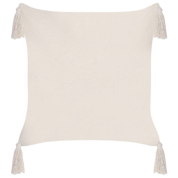 Beliani HAKONE - Sierkussen-Beige-Polyester