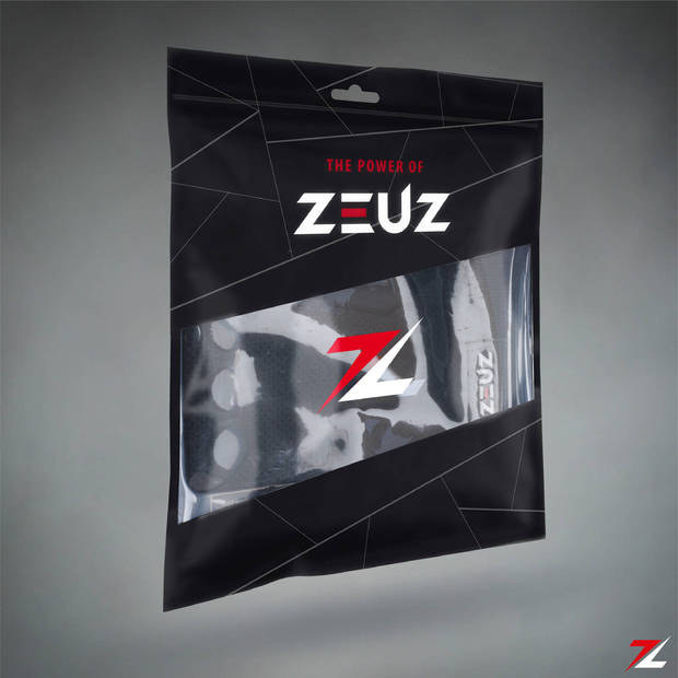 ZEUZ® Fitness & Crossfit Grips – Sport Handschoenen – Turnen – Gymnastics – Zwart – Carbon - Maat L