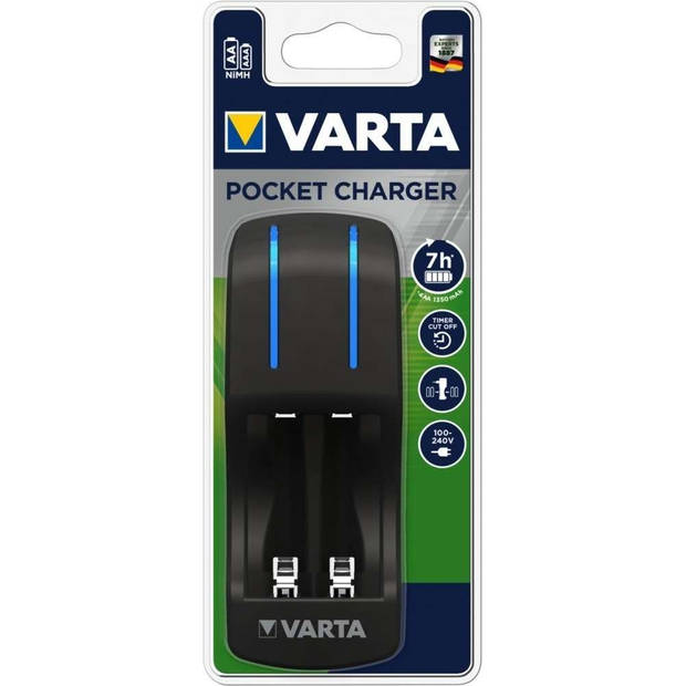 Varta batterijlader compact voor 4 x AA, 4 x AAA