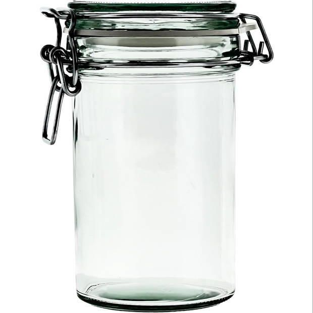 Weckpot voorraadpot beugelpot met degelijke klemsluiting - 500ml - Glas - 6 Stuks