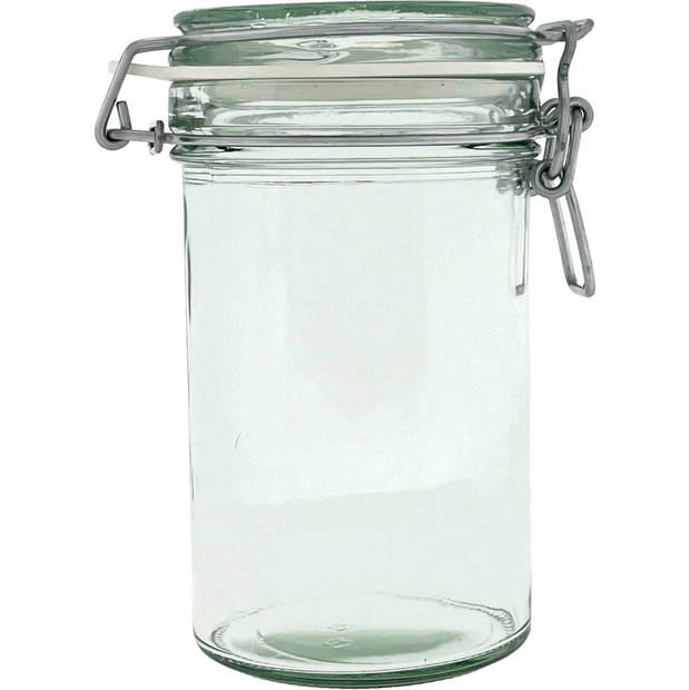 Weckpot voorraadpot beugelpot met degelijke klemsluiting - 500ml - Glas - 6 Stuks