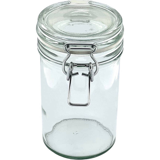 Weckpot voorraadpot beugelpot met degelijke klemsluiting - 500ml - Glas - 12 Stuks