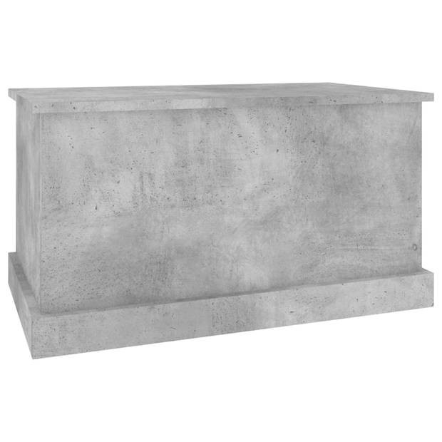 vidaXL Opbergbox 70x40x38 cm bewerkt hout betongrijs