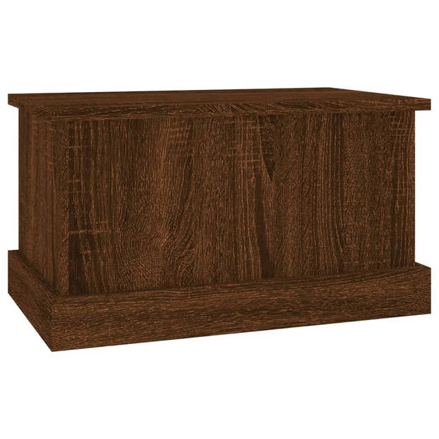vidaXL Opbergbox 50x30x28 cm bewerkt hout bruin eikenkleur