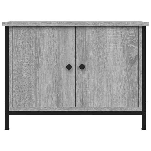 The Living Store TV-meubel s - TV-meubel - 60 x 35 x 45 cm - Grijs Sonoma Eiken