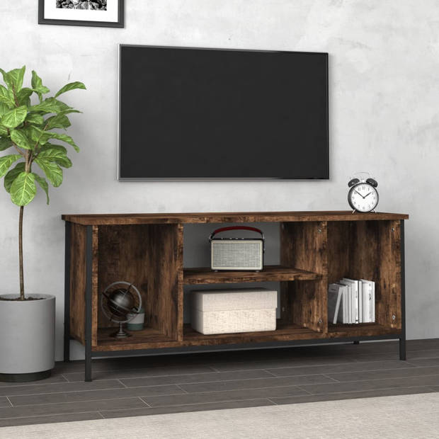 vidaXL Tv-meubel 102x35x45 cm bewerkt hout gerookt eikenkleurig