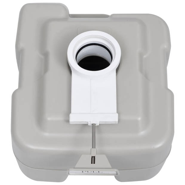 vidaXL Campingtoilet en watertankset draagbaar