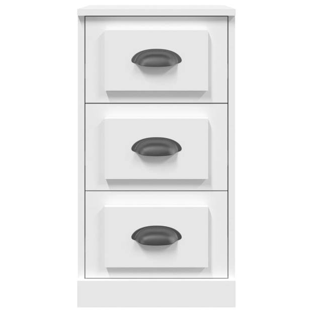 The Living Store Dressoir Bijzetkast - 36 x 35.5 x 67.5 cm - Wit