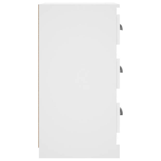 vidaXL Dressoir 36x35,5x67,5 cm bewerkt hout wit